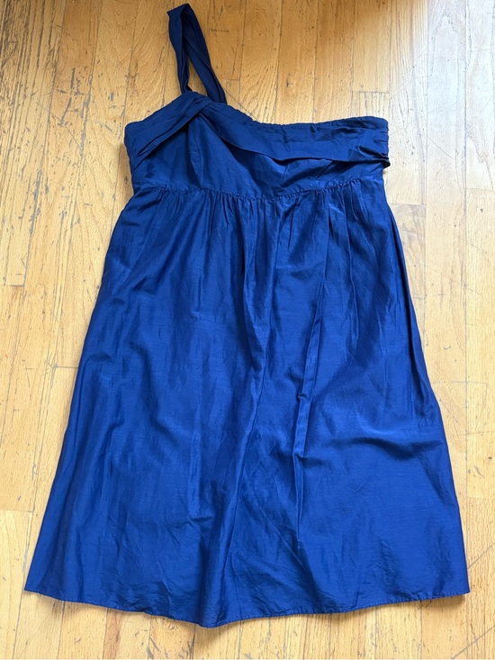 LOFT Dresses & Skirts - Blue Single Strap Dress by Ann Taylor Loft Size 4